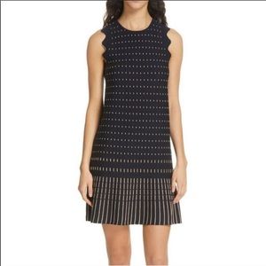 Ted Baker Relioa Metallic Jacquard Knit Dress